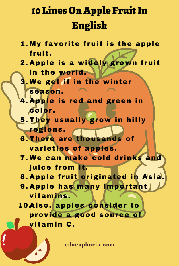 write an essay on apple fruit