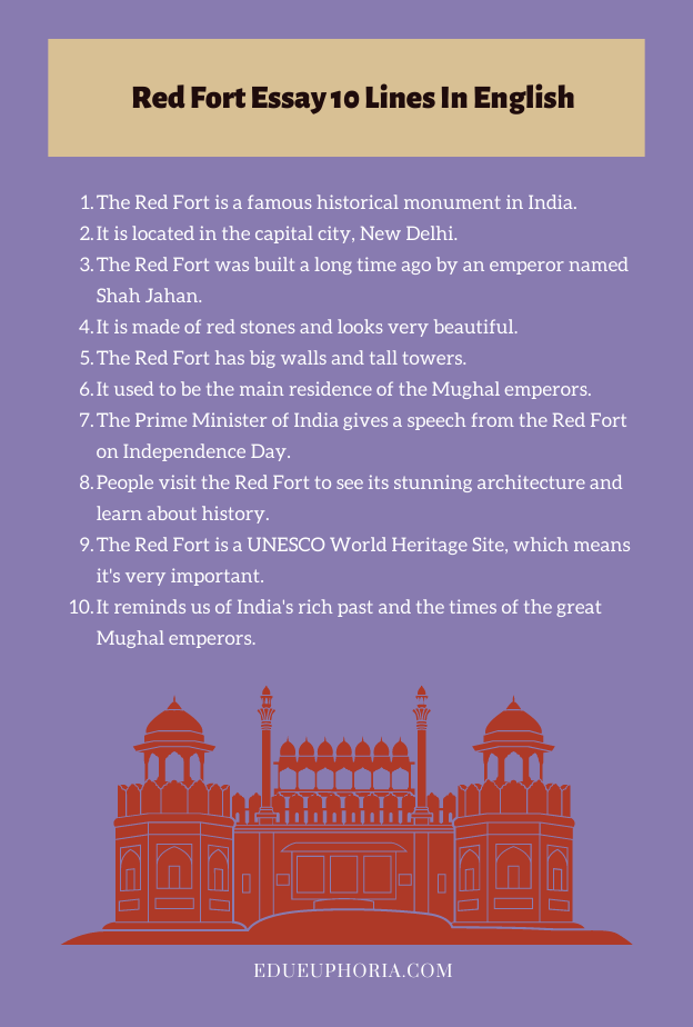 red-fort-essay-10-lines